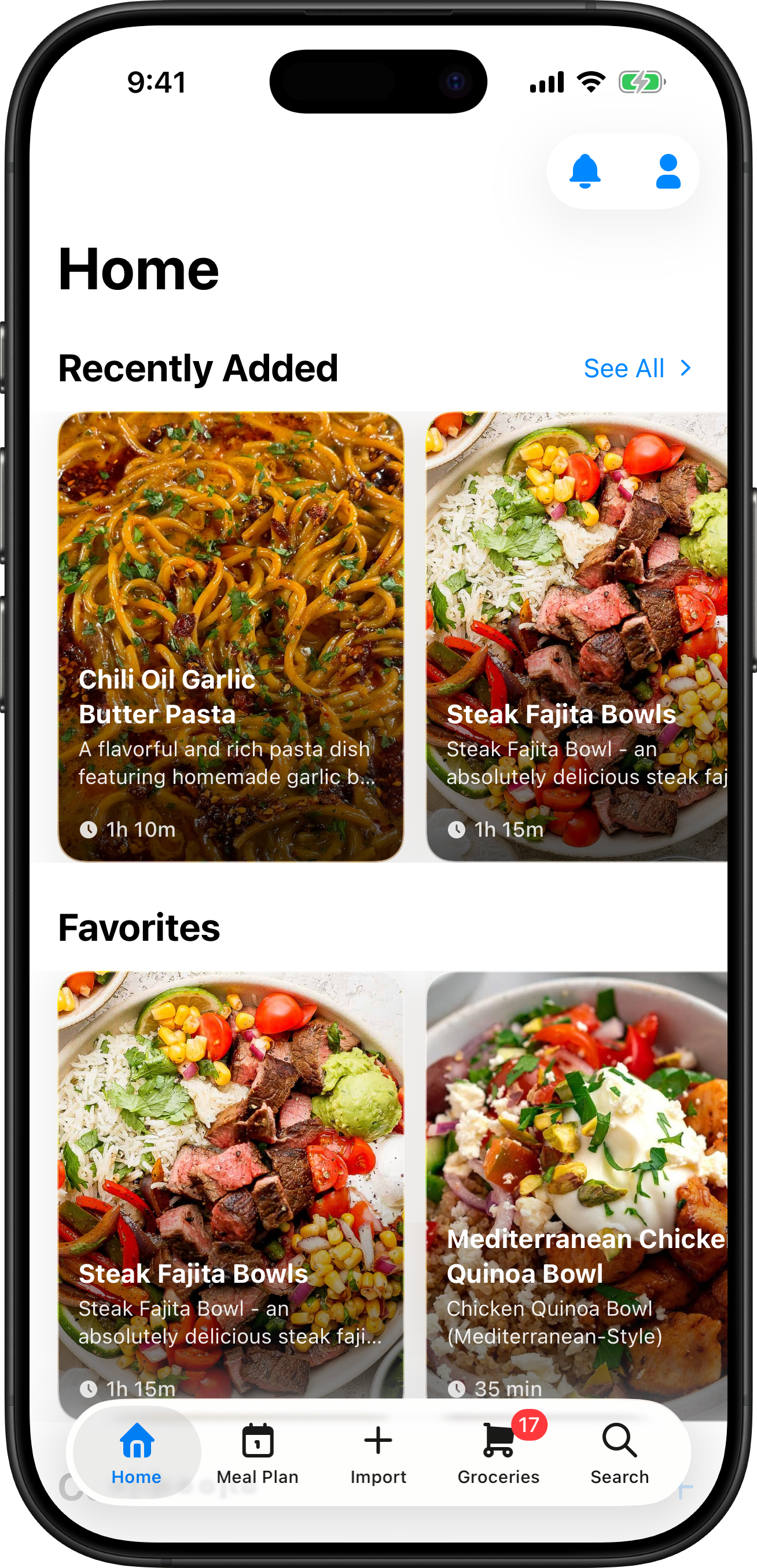 Cookbooks, organized your way